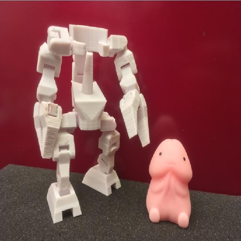 3D Printable Articulated Mecha Suit for Ding Ding by willbot